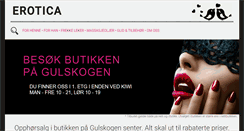 Desktop Screenshot of erotica.no