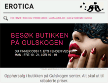Tablet Screenshot of erotica.no